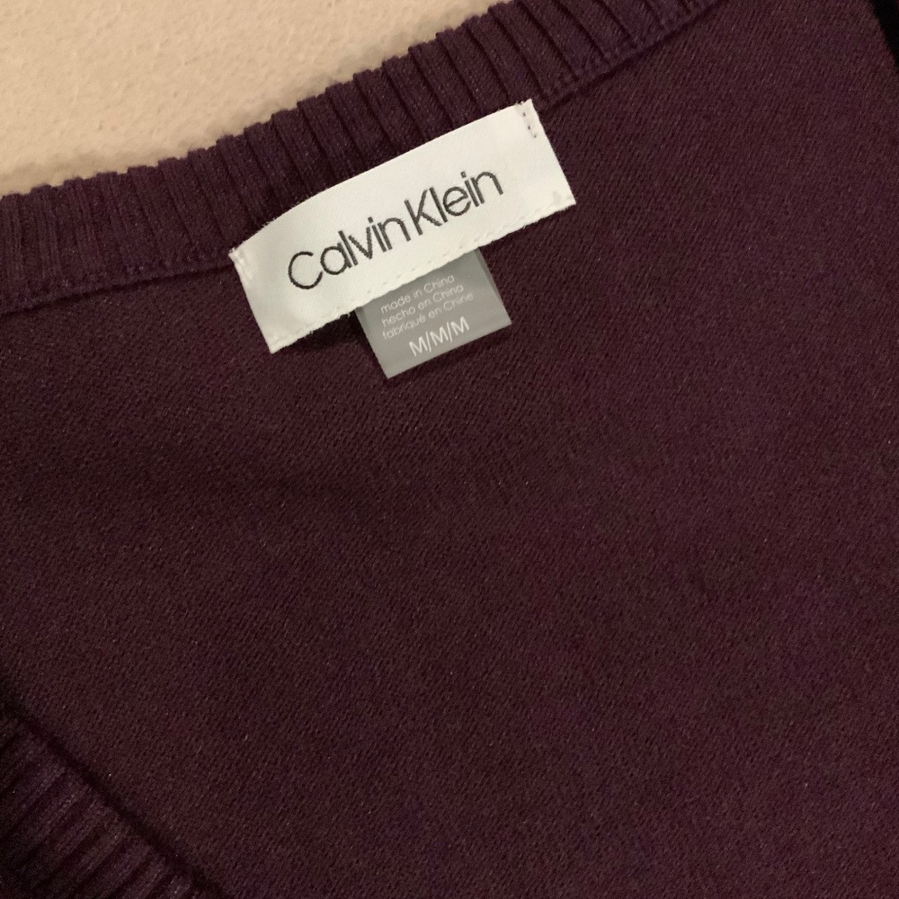 Calvin Klein Purple M Sweater Dress, Lightweight, Stretchy ‘Normcore Officecore - Picture 4 of 8